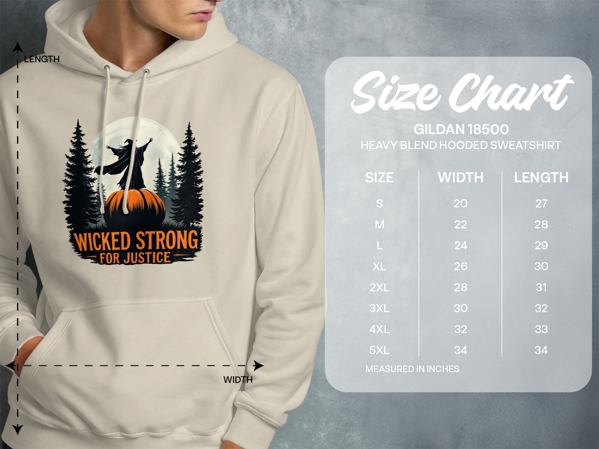 Wicked Strong for Justice Hooded Sweatshirt product