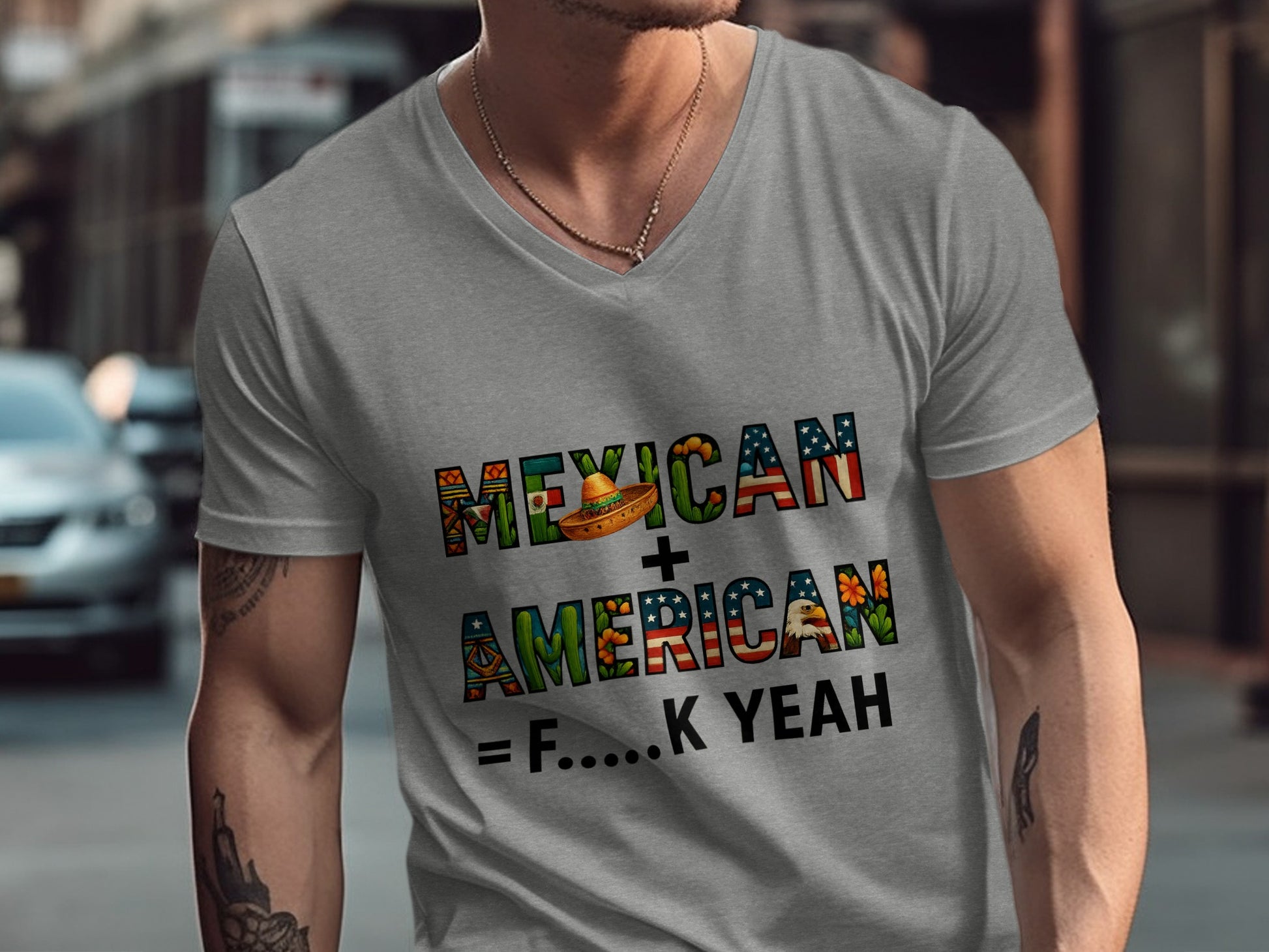 Mexican American F Yeah Graphic T-Shirt product
