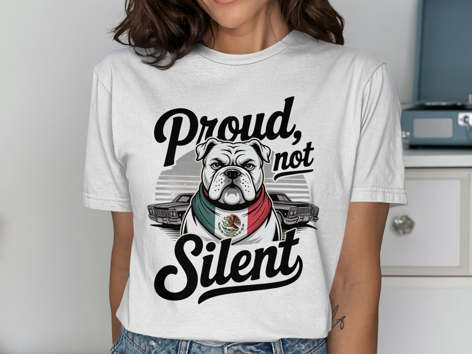 Proud Not Silent Mexican Bulldog Graphic Tee product