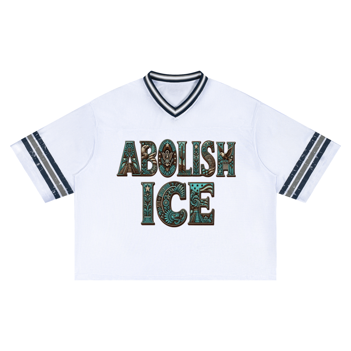 Unisex Boxy Striped Soccer Jersey