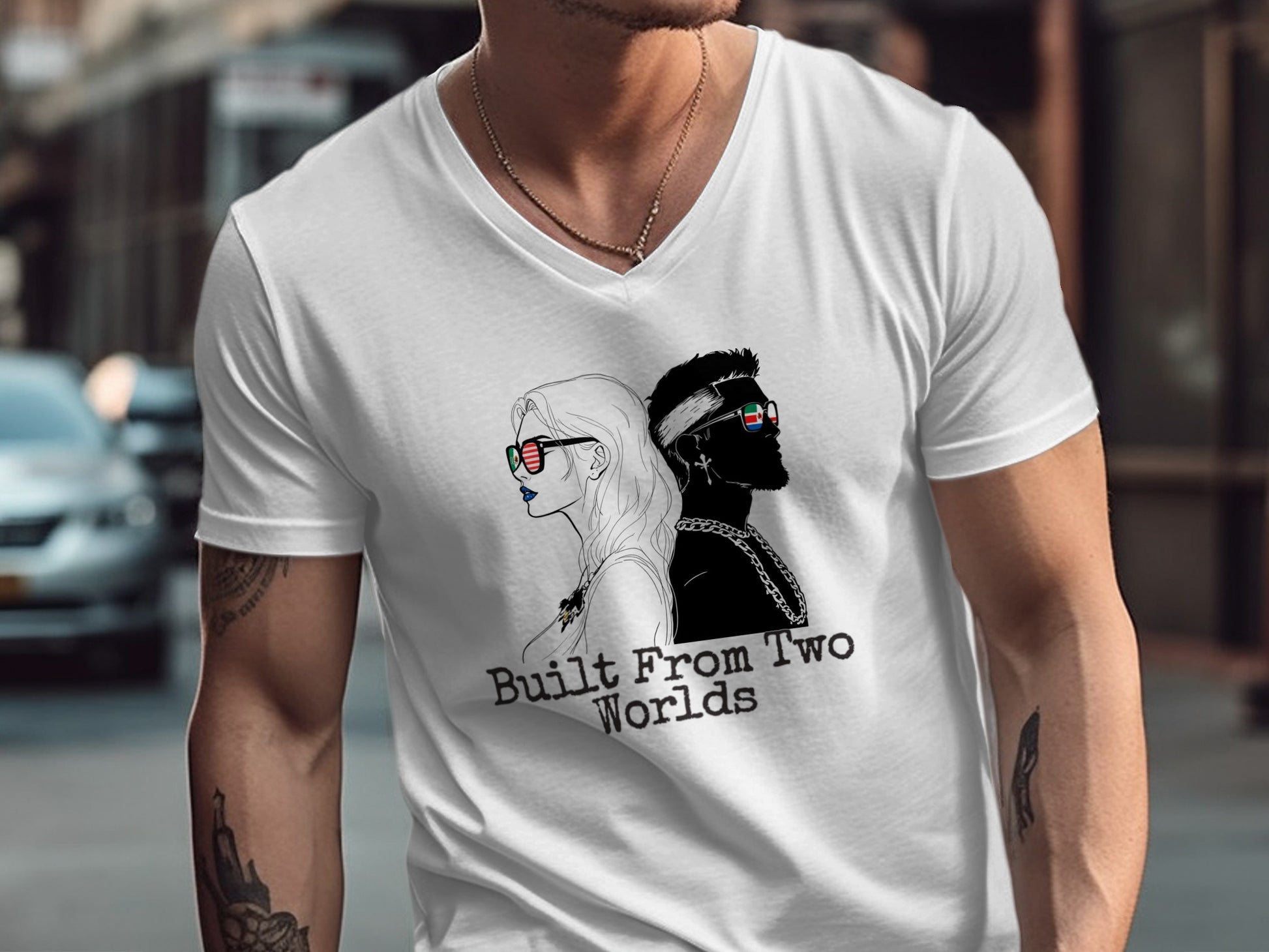 Built From Two Worlds Graphic T-shirt product type