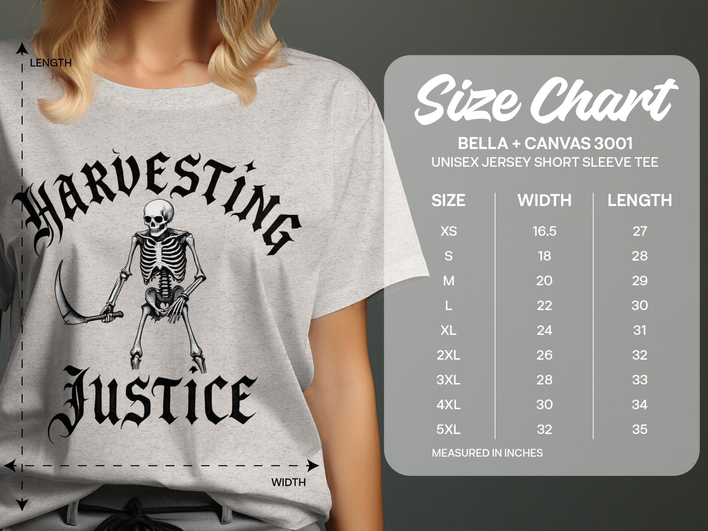 Harvesting Justice Skeleton Graphic Tee product