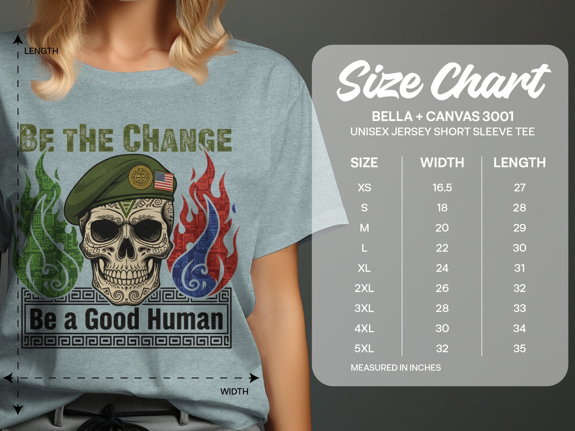 Vintage Skull Graphic 'Be a Good Human' Tee
