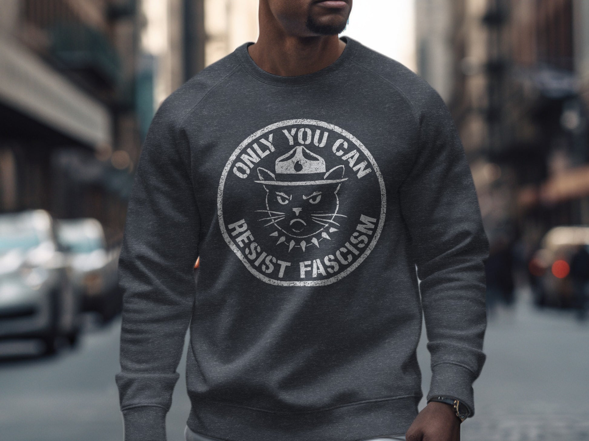 Only You Can Resist Fascism Graphic Sweatshirt product