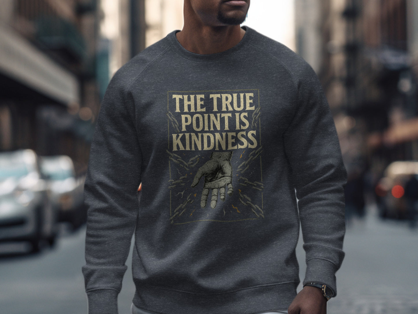 The True Point Is Kindness Graphic Sweatshirt product