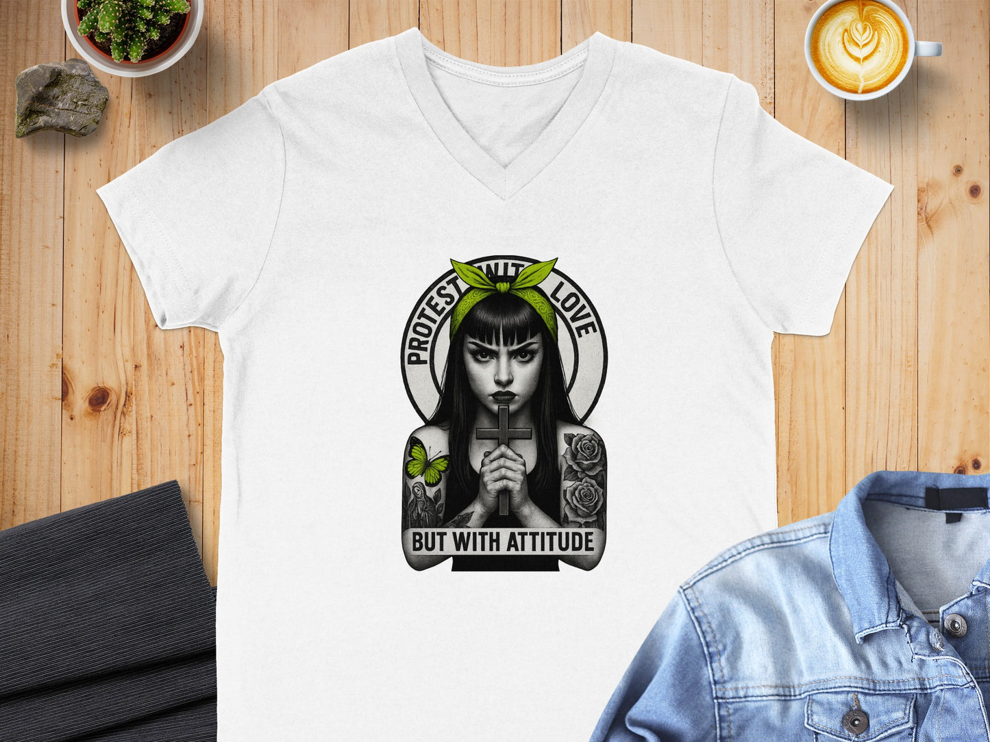 Protest With Love But With Attitude T-Shirt product