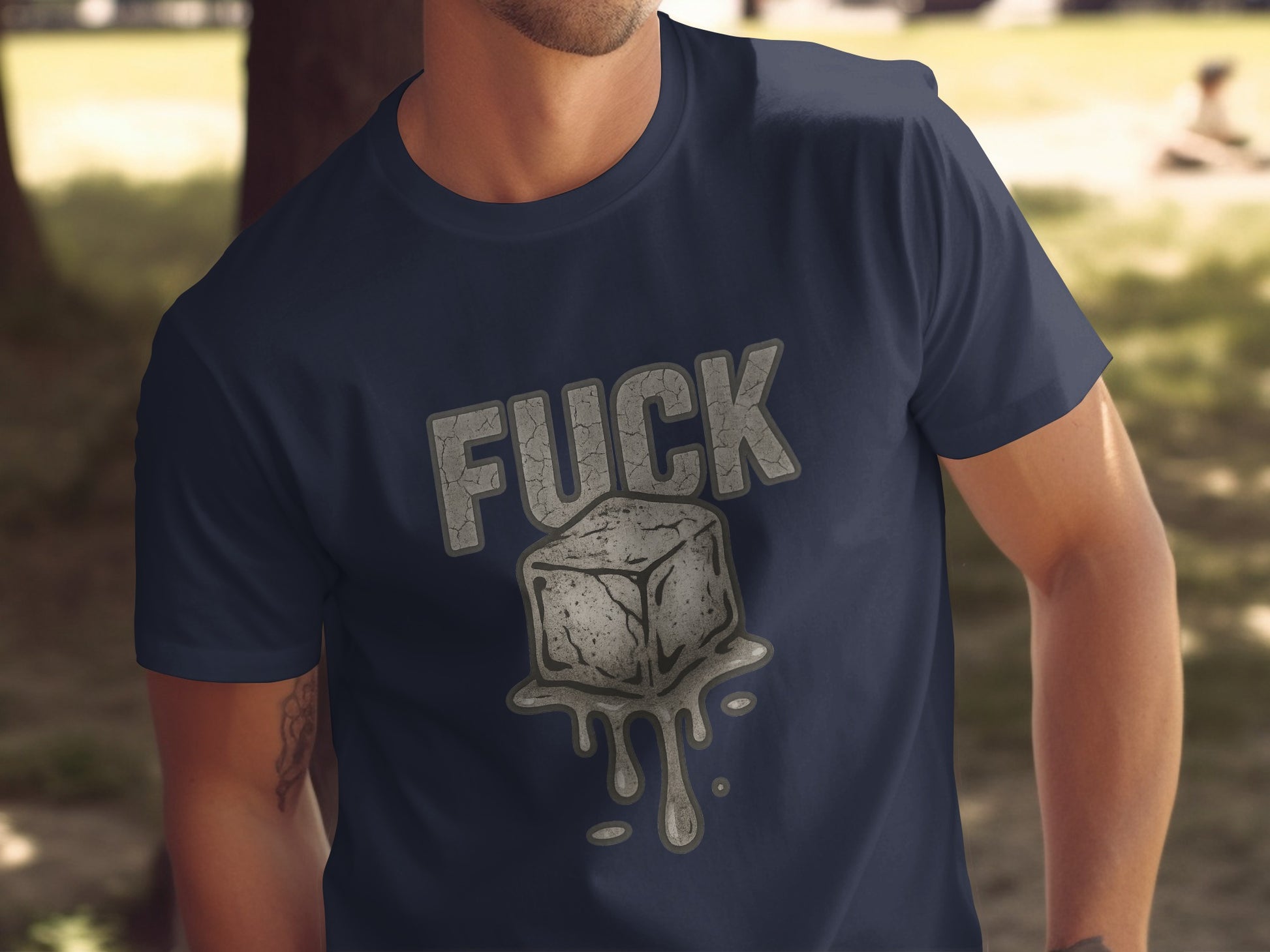 Bold Graphic Ice Cube Design T-Shirt product