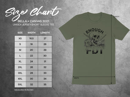 Enough FDT Skull and Chains Graphic Tee