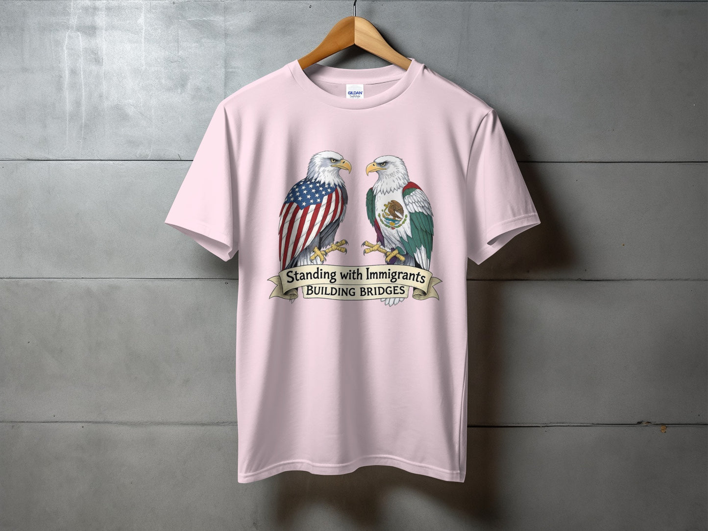 Standing with Immigrants Building Bridges T-shirt product