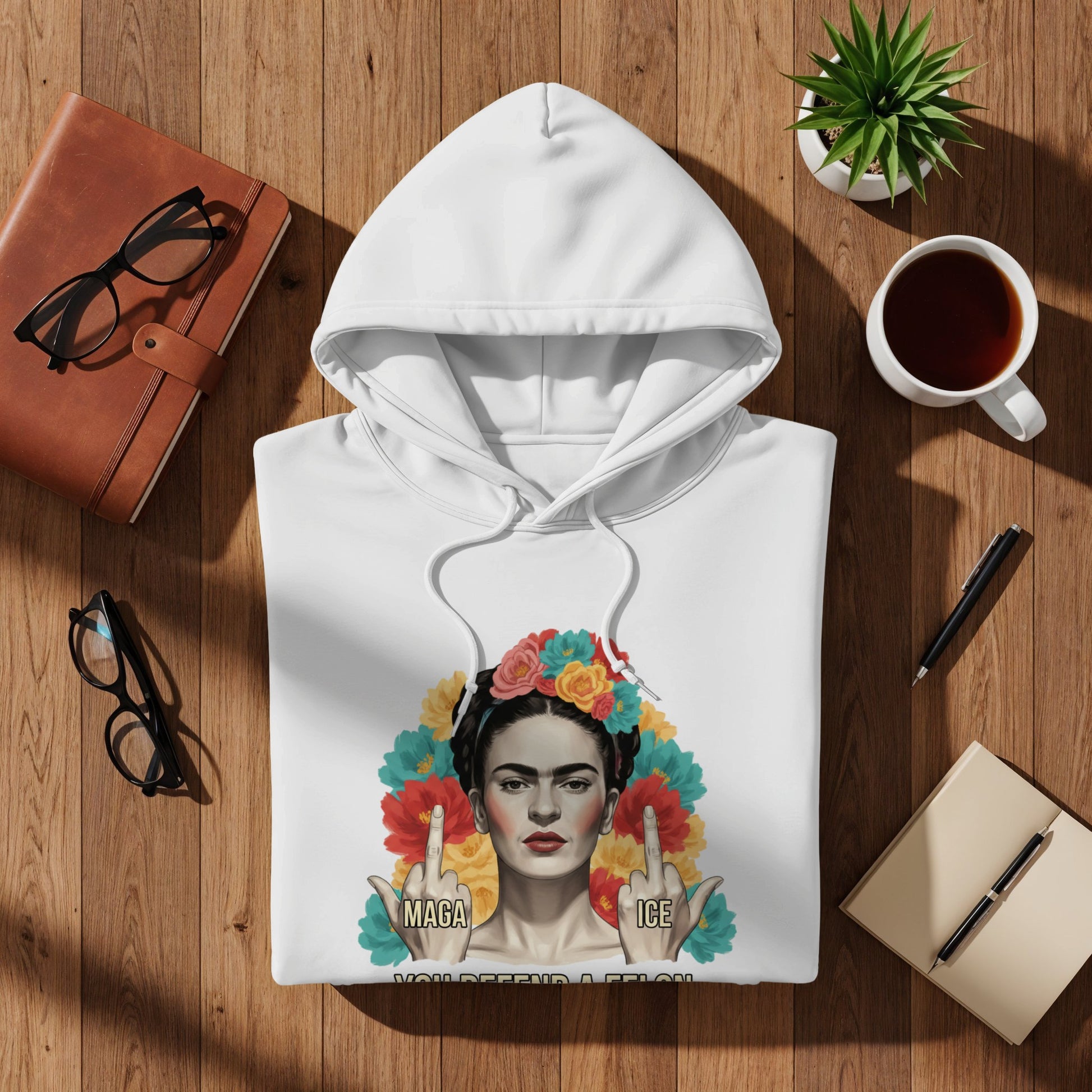 Bold Frida Kahlo Attitude Hoodie