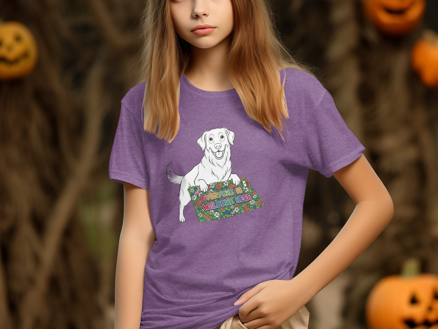 Cute Lab with Flower Bed T-shirt for Dog Lovers