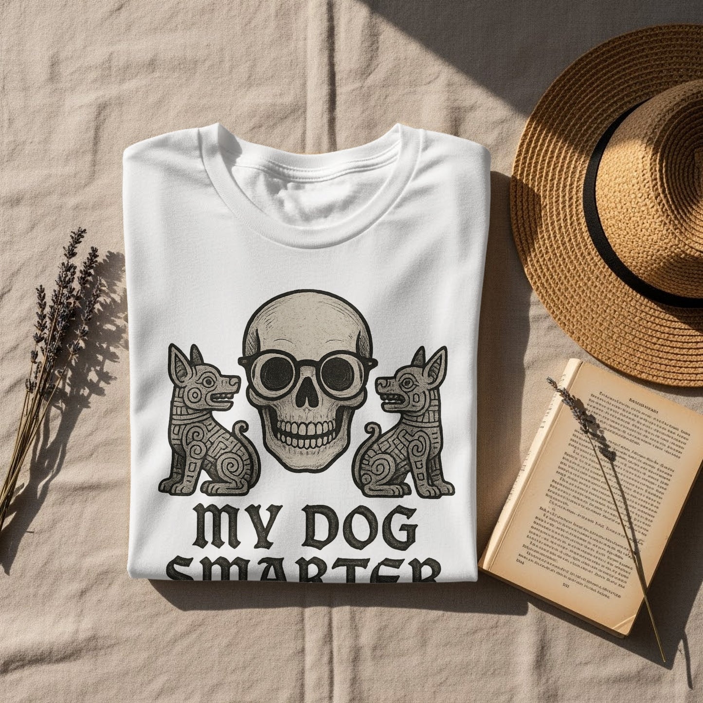 My Dog Smarter Skull And Dogs Graphic Shirt