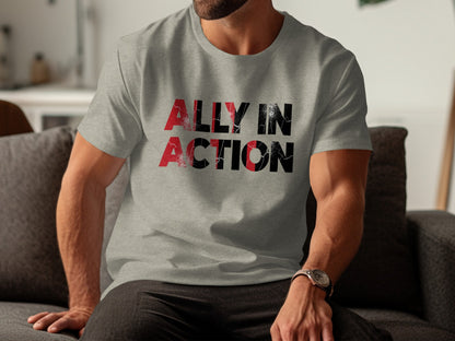 Ally in Action Graphic Printed T-Shirt