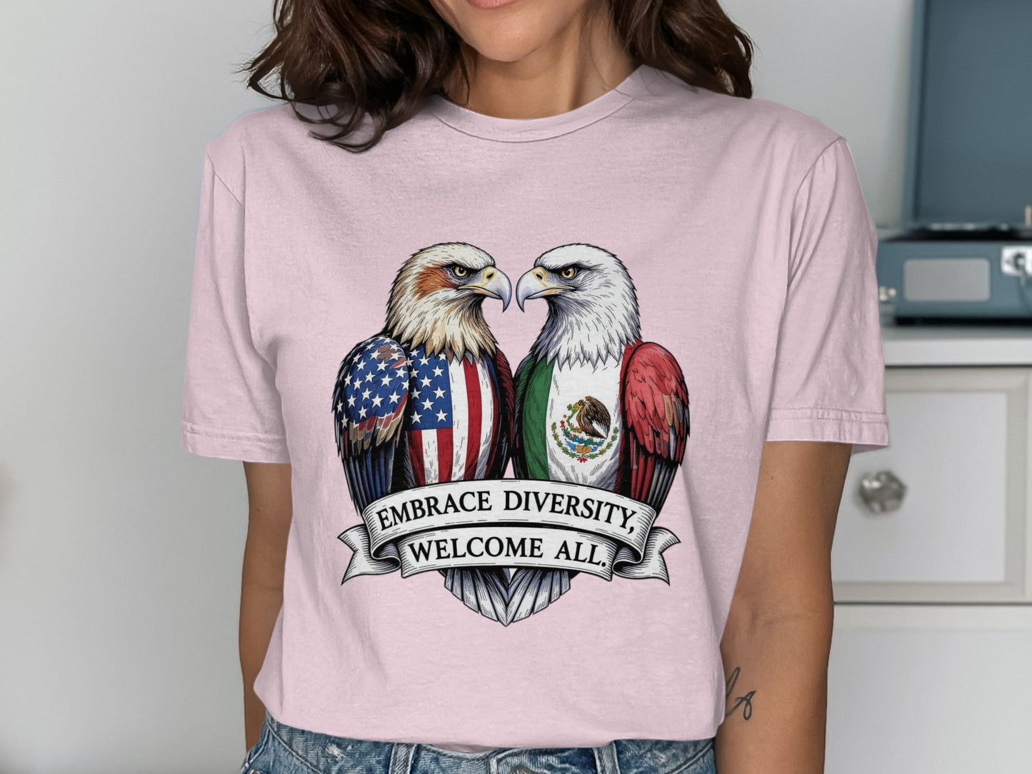 Embrace Diversity Welcome All Message Shirt product type