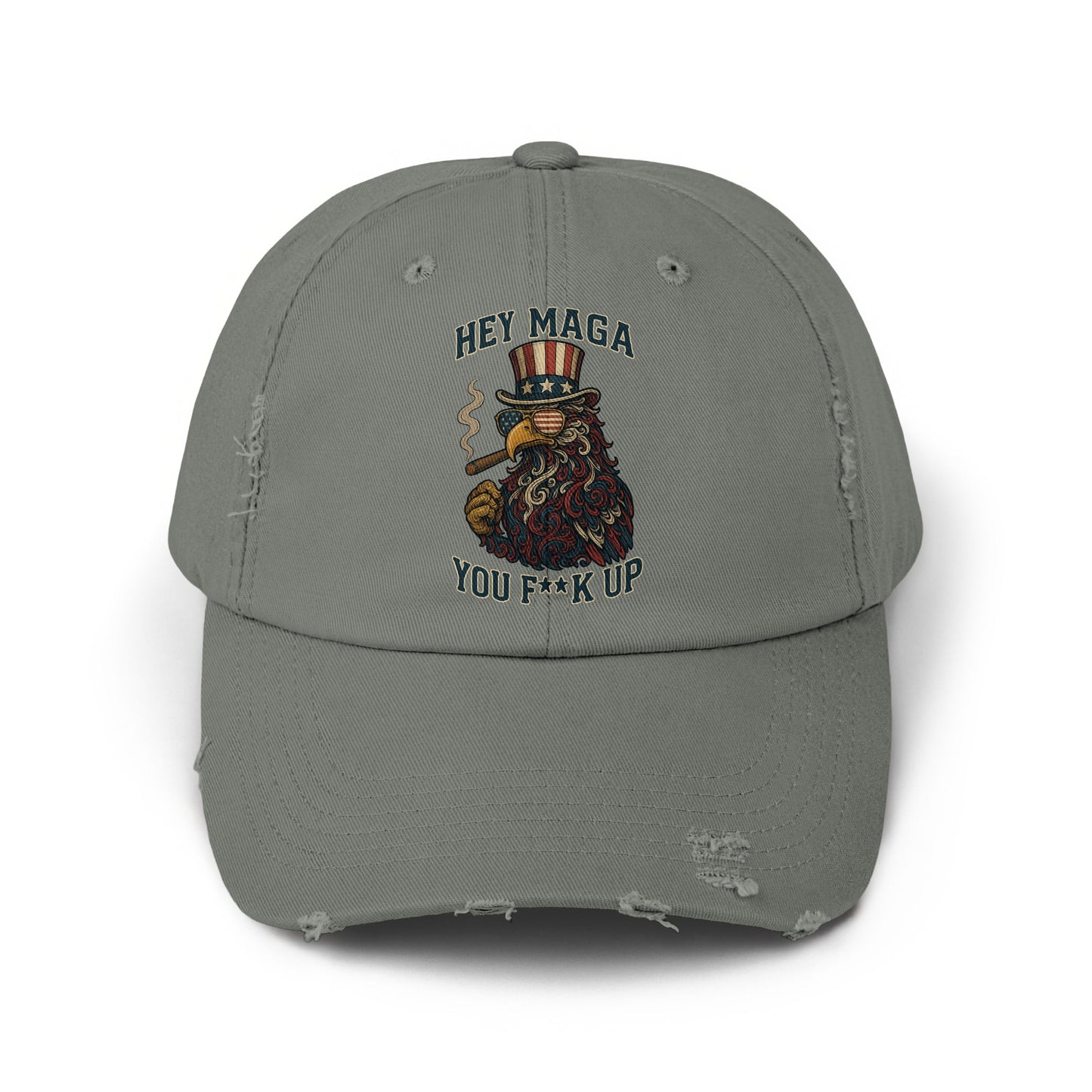Hey Maga You F**k Up Funny Patriotic Hat product