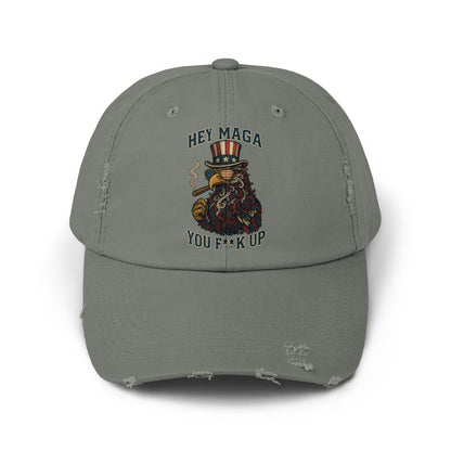 Hey Maga You F**k Up Funny Patriotic Hat product