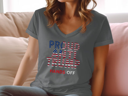 Proud Anti Trump Hands Off Graphic T-Shirt product
