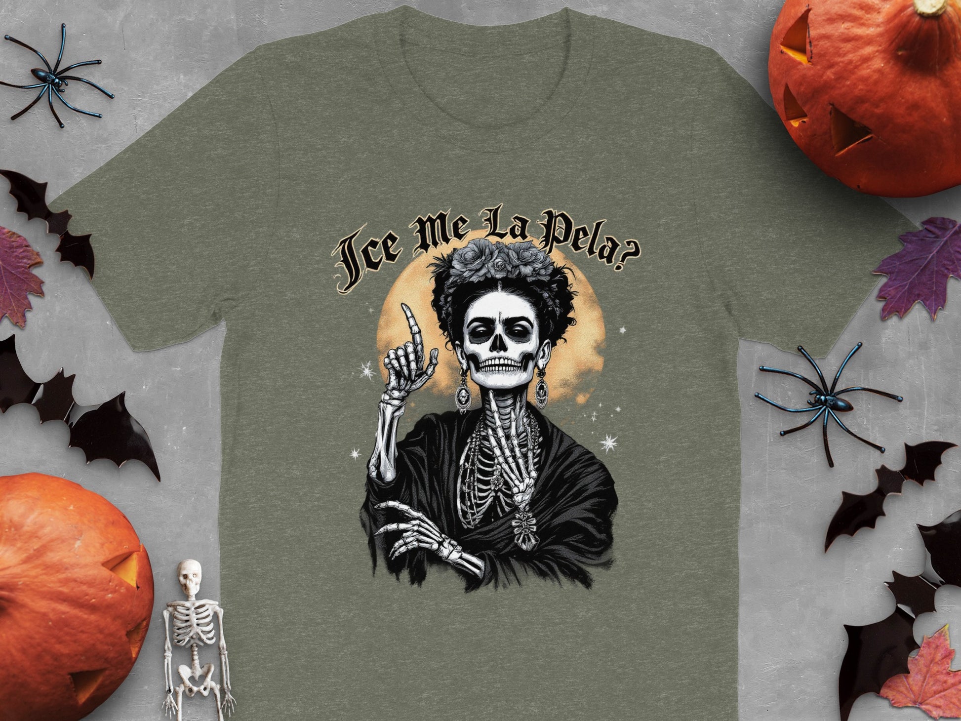 Ice Me La Pela Halloween Skull Graphic Tee product