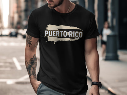 Puerto Rico Graphic Print Tee Casual Fashion shirt