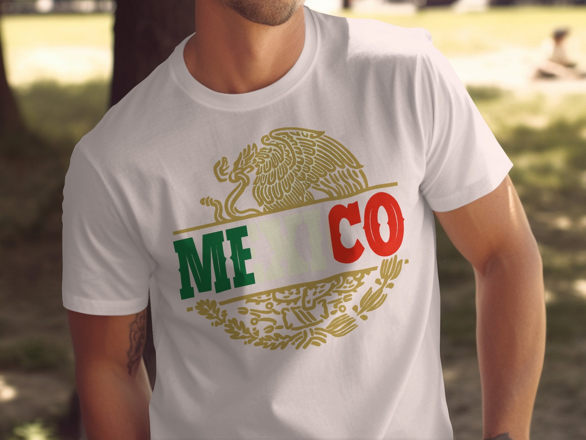 Mexican Eagle Emblem with Mexico Text T-shirt product type