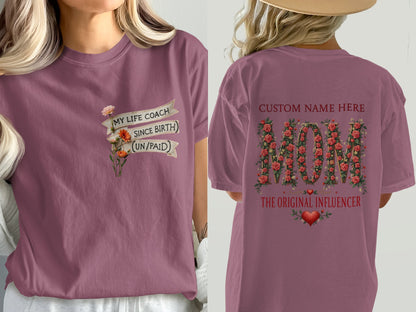 Unique Mom Life Coach Since Birth T-shirt product