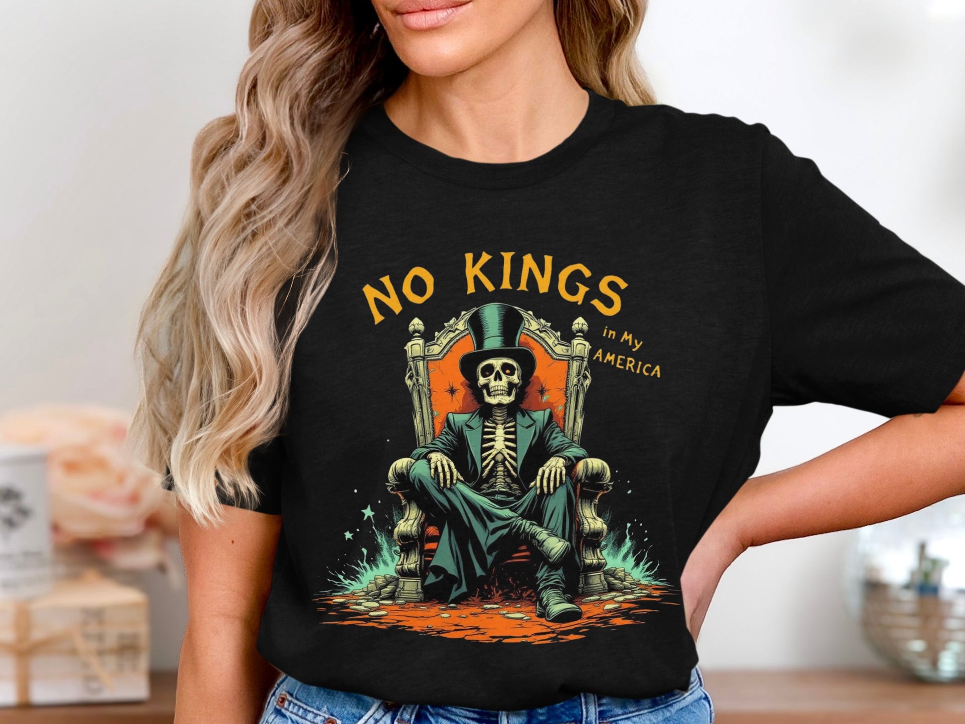 No Kings In My America Graphic T-shirt product