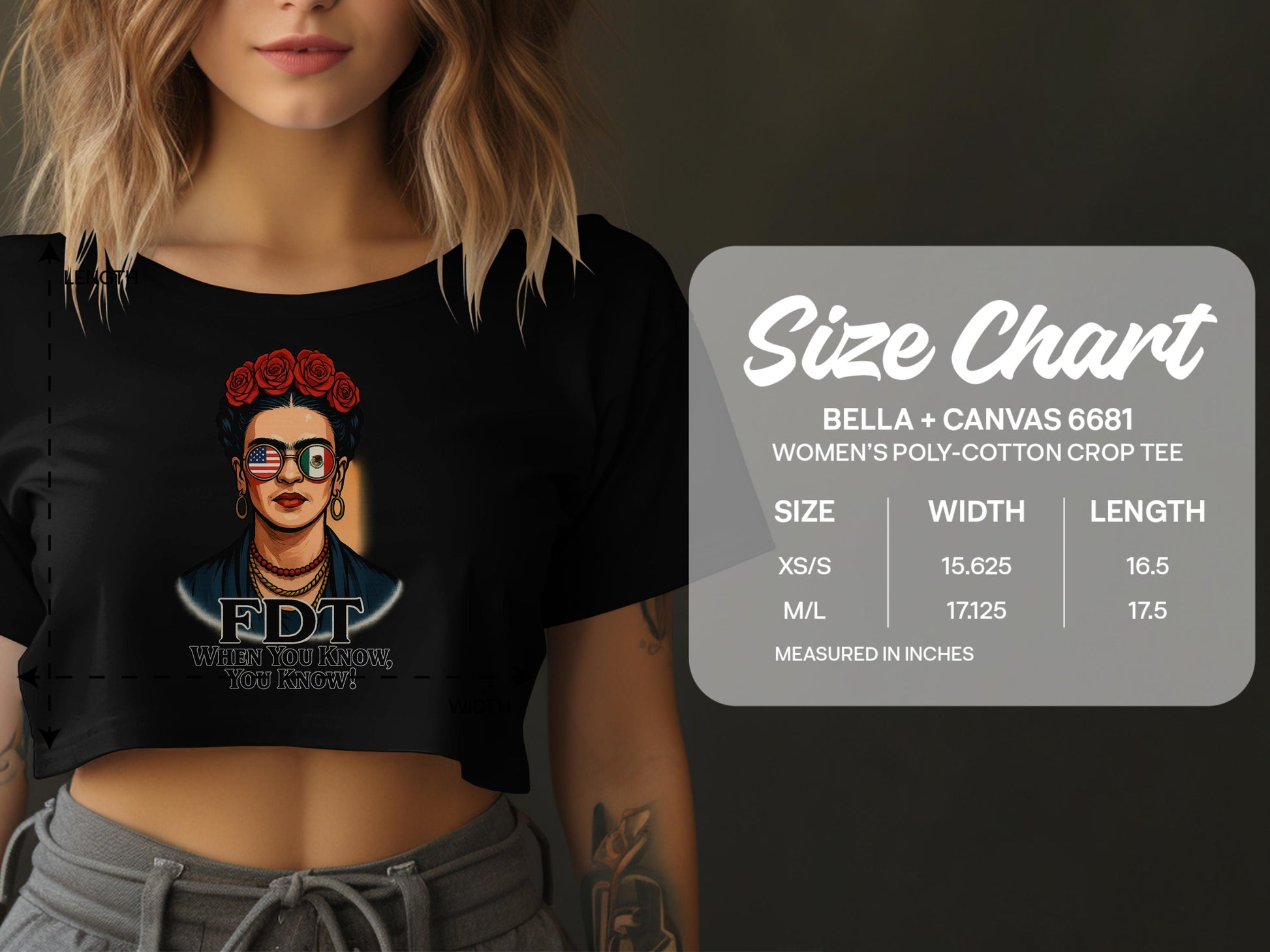 Fashionable FDT Graphic Crop Top for Women product