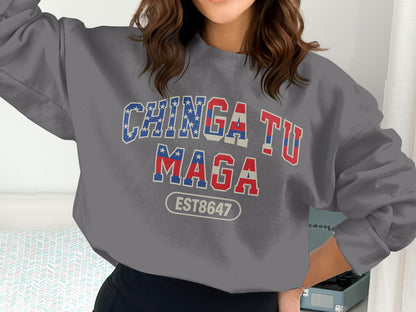CHINGA TU MAGA EST 8647 Graphic Sweatshirt