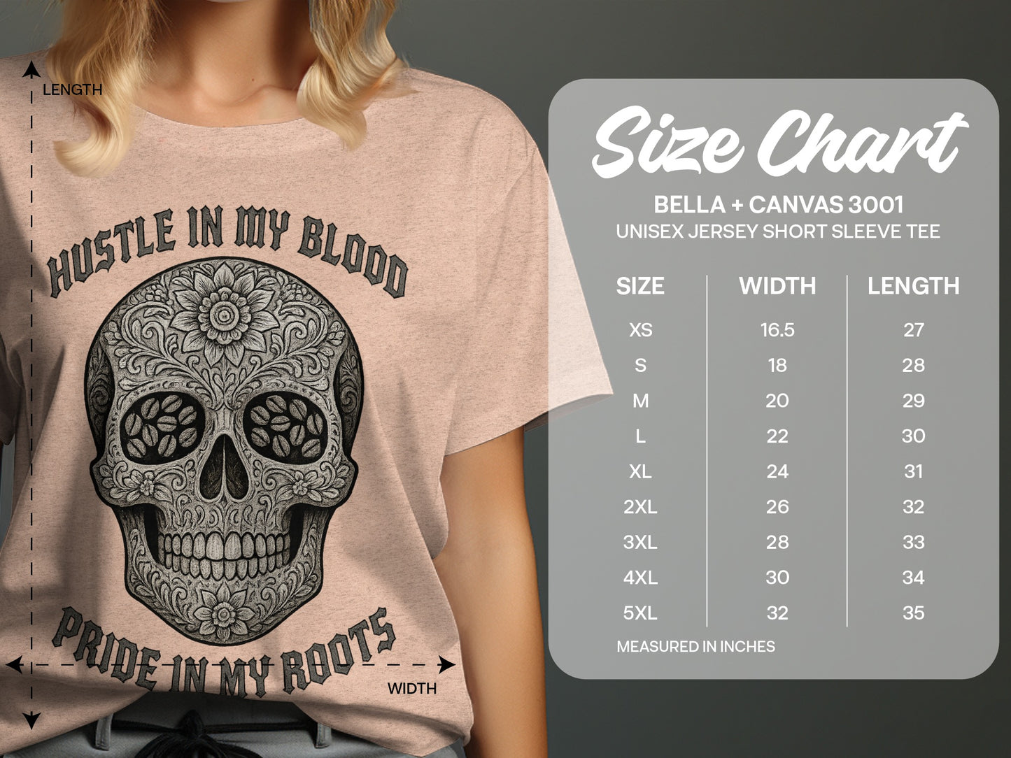 Hustle In My Blood Pride In My Roots t-shirt