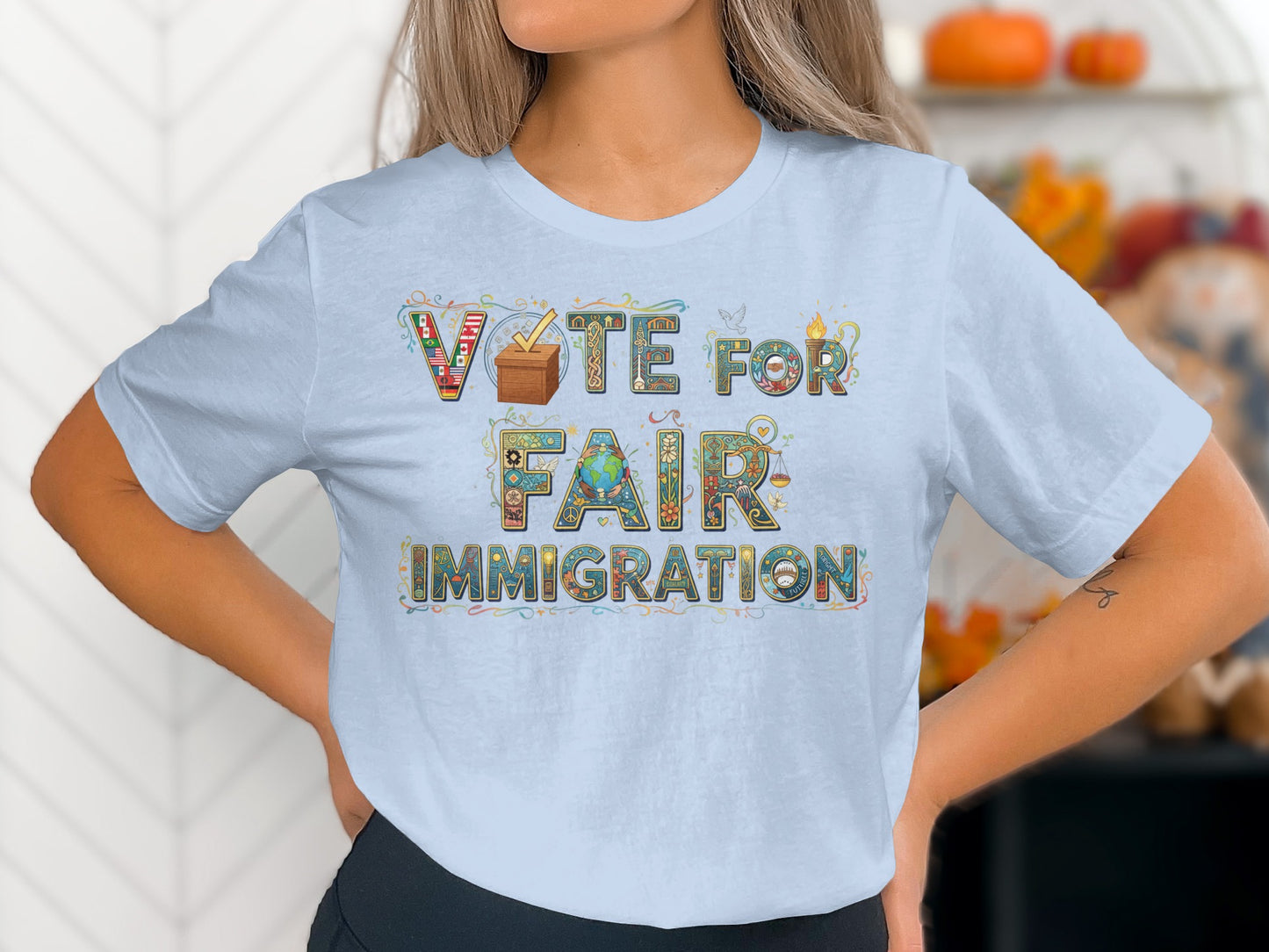 Vote For Fair Immigration Graphic Tee product