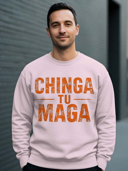 Chinga Tu Maga Graphic Sweatshirt Casual Streetwear