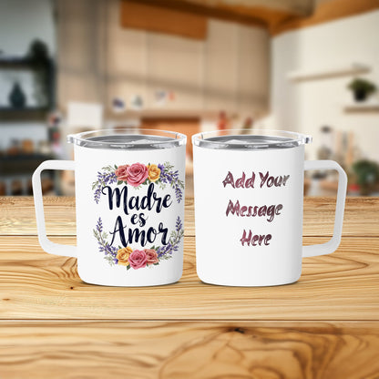 Madre es Amor Floral Personalized Mug Product