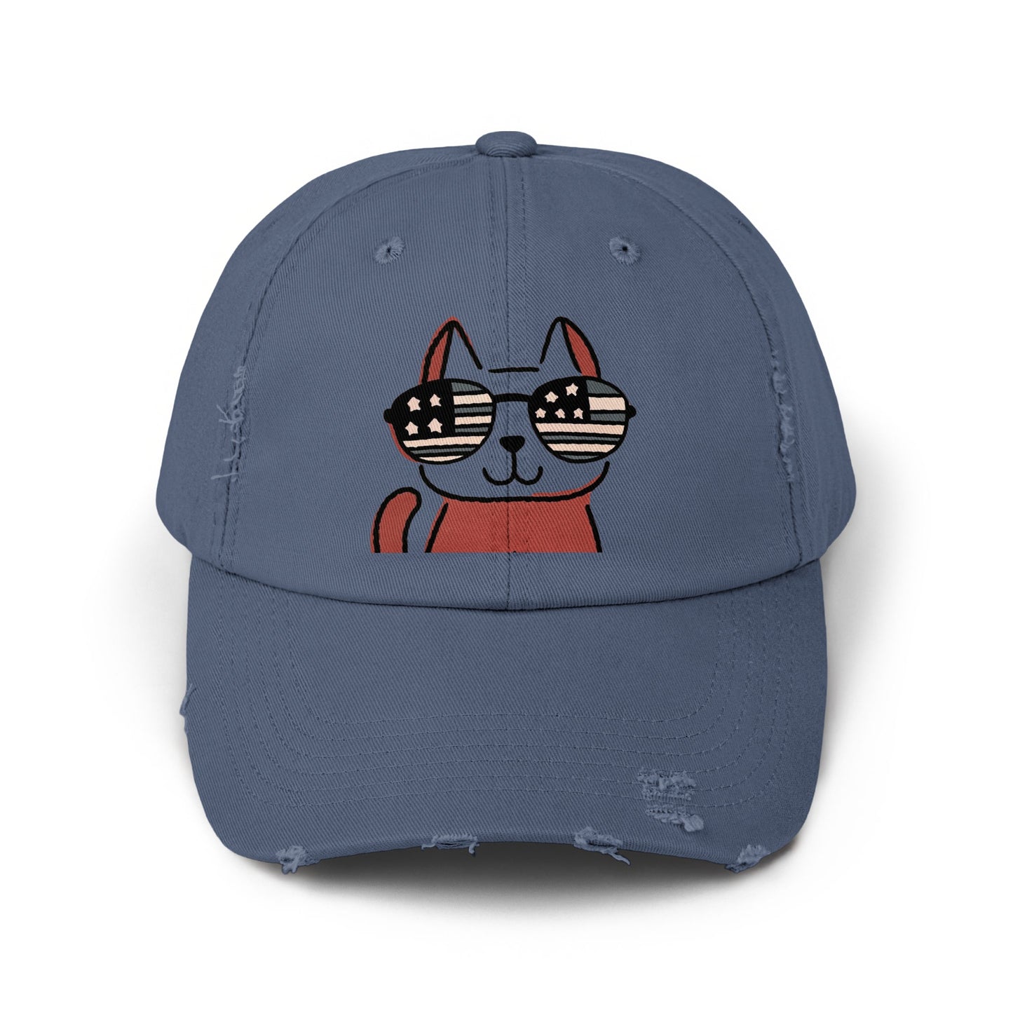 Cool Cat with Sunglasses Embroidered Hat product type