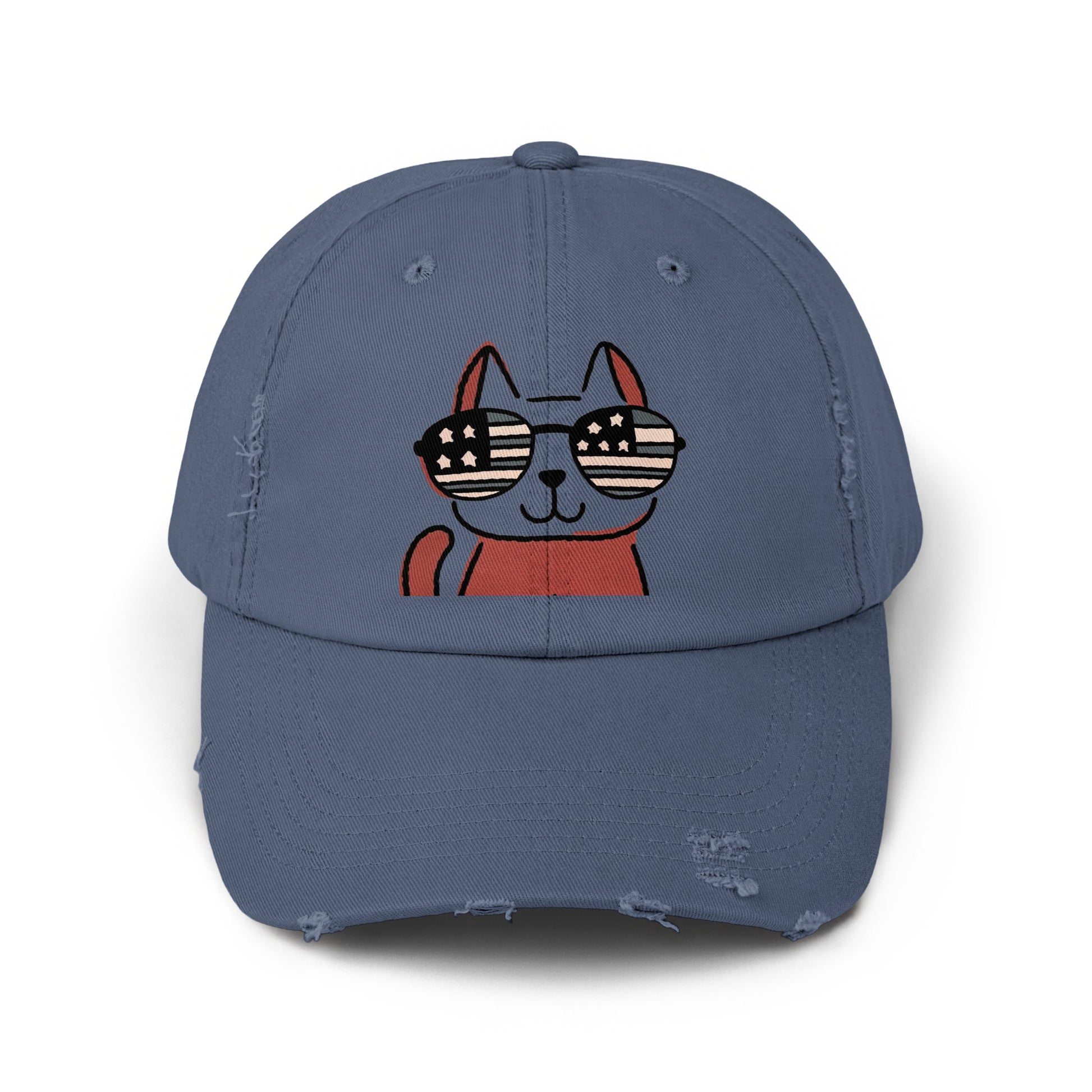 Cool Cat with Sunglasses Embroidered Hat product type