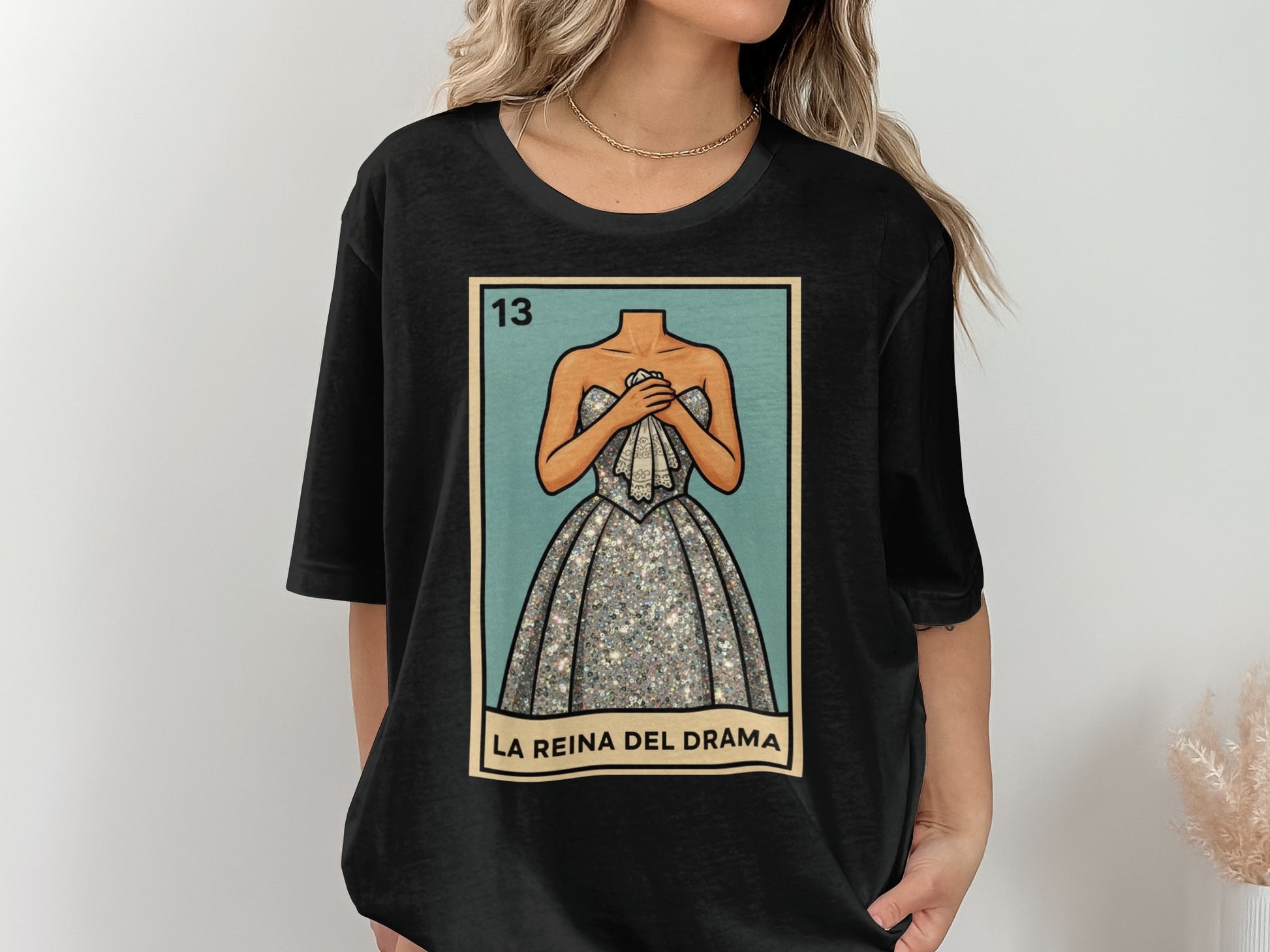 La Reina Del Drama Graphic Print Tee Shirt product