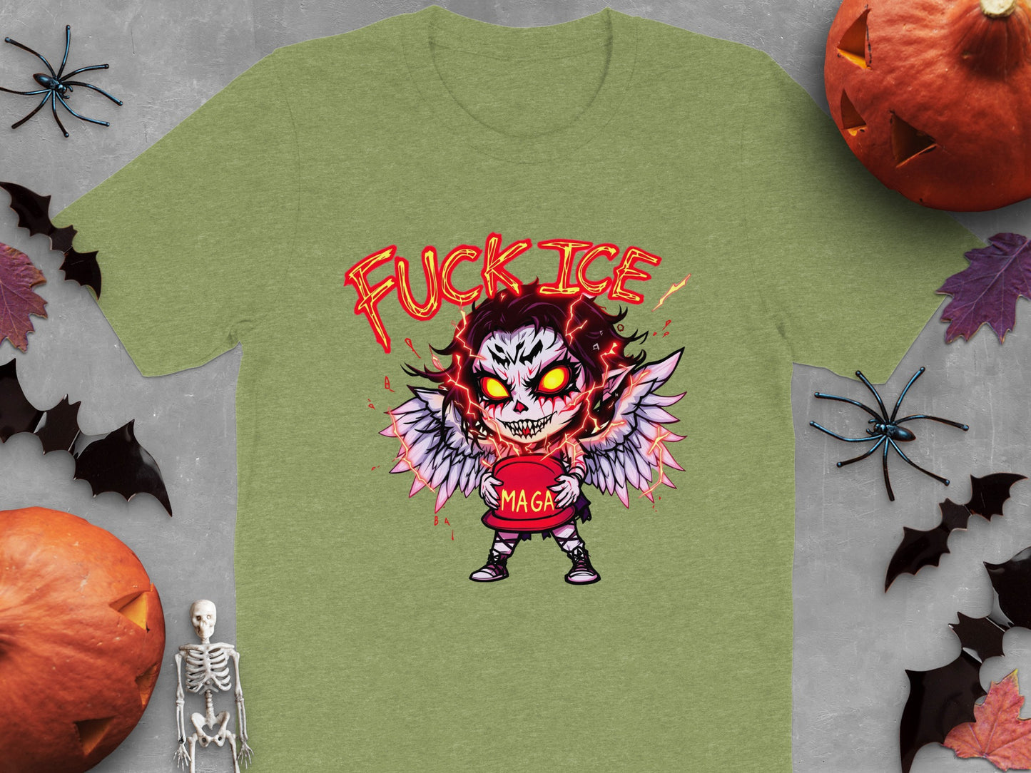 Fierce Winged Demon Graphic Tee Shirt product type