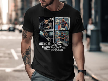 Graphic Comic Strip We Play To Win We Go Wherever We Want Shirt
