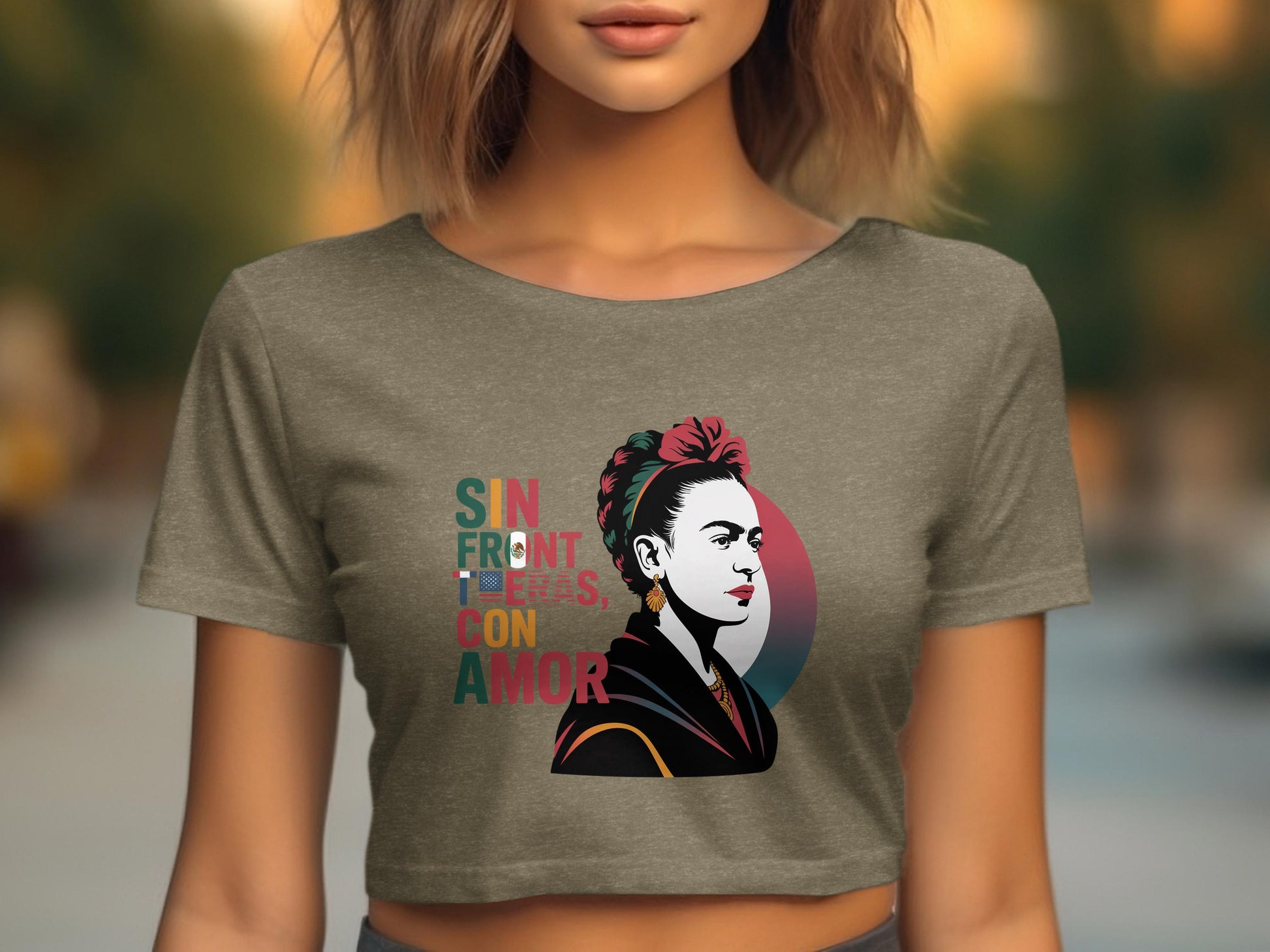 Sin Fronteras Con Amor Graphic Top product type