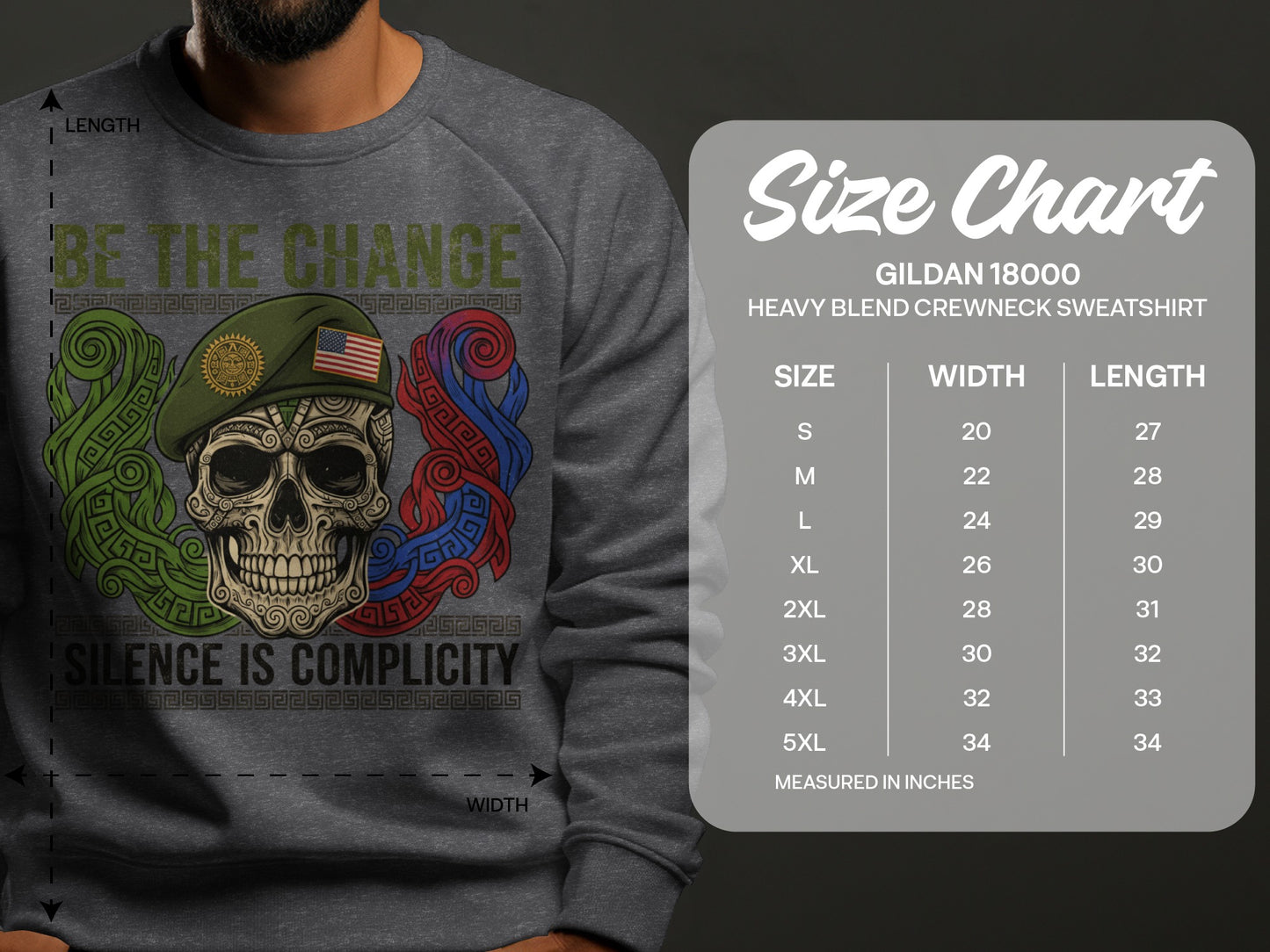 Be The Change Silence Is Complicity Sweatshirt