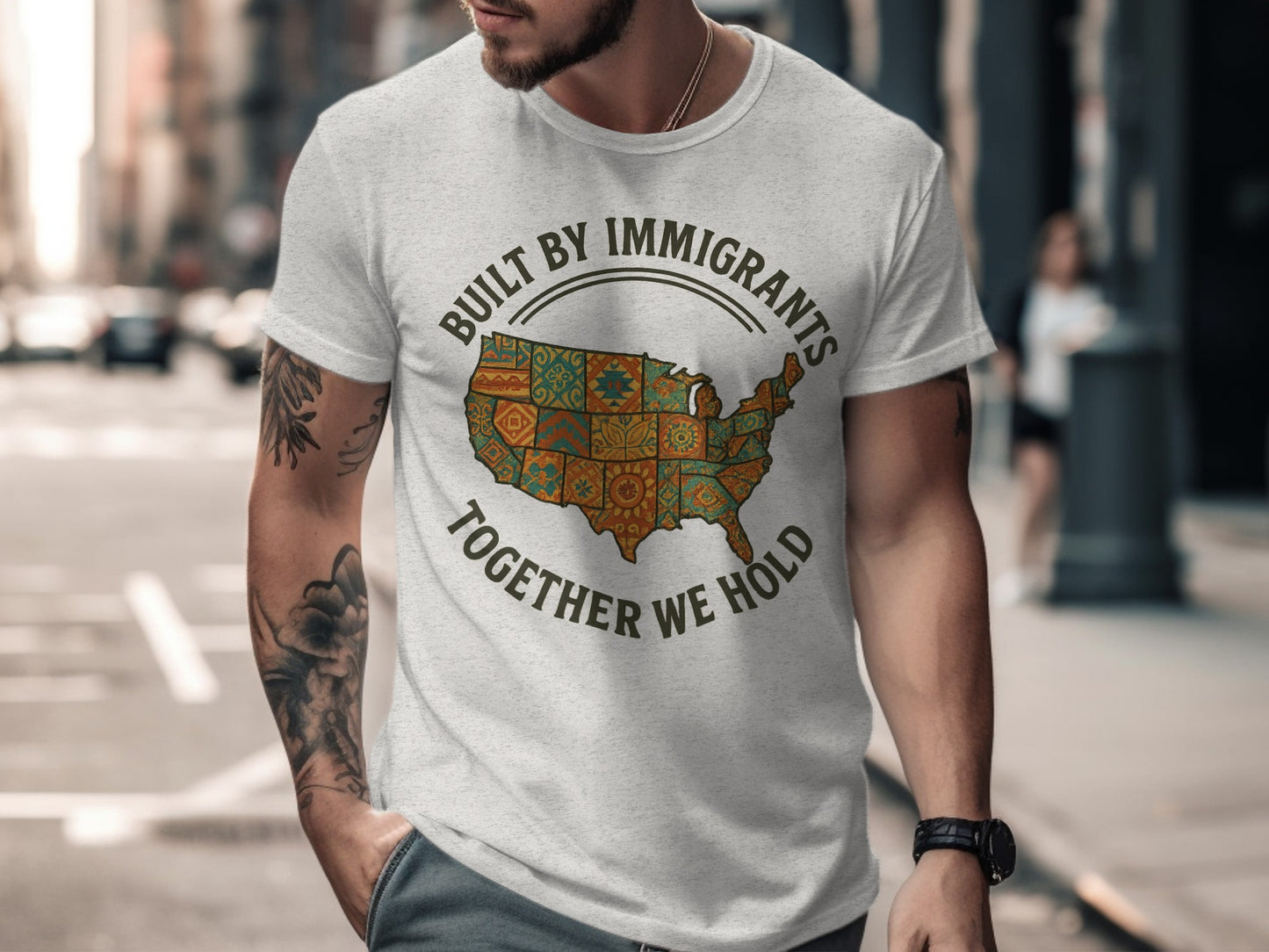 Built by Immigrants Together We Hold T-Shirt Product