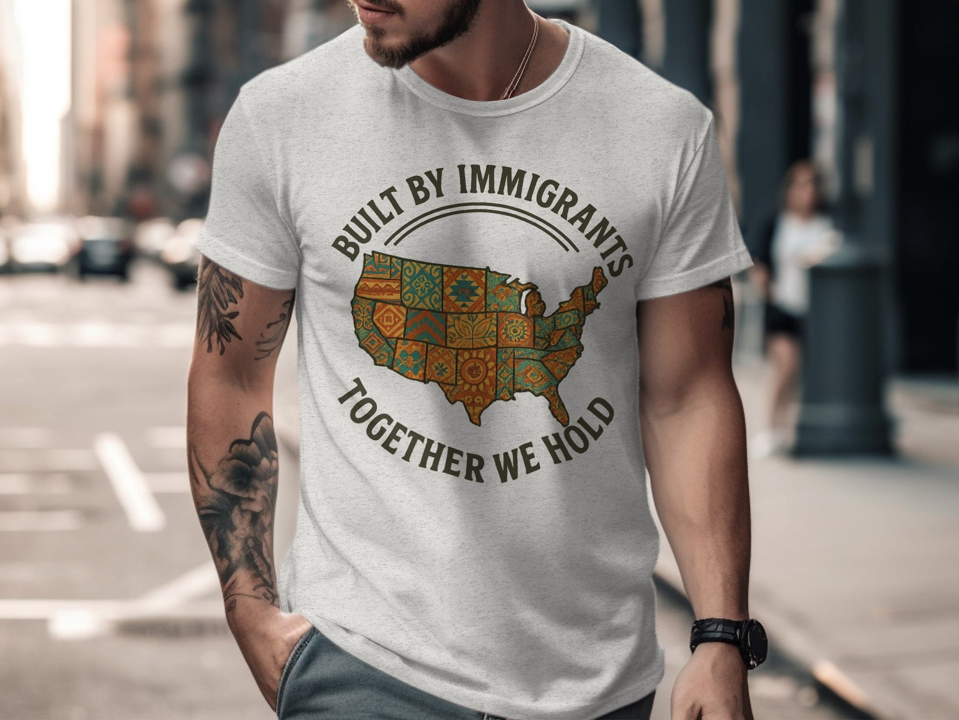 Built by Immigrants Together We Hold T-Shirt Product