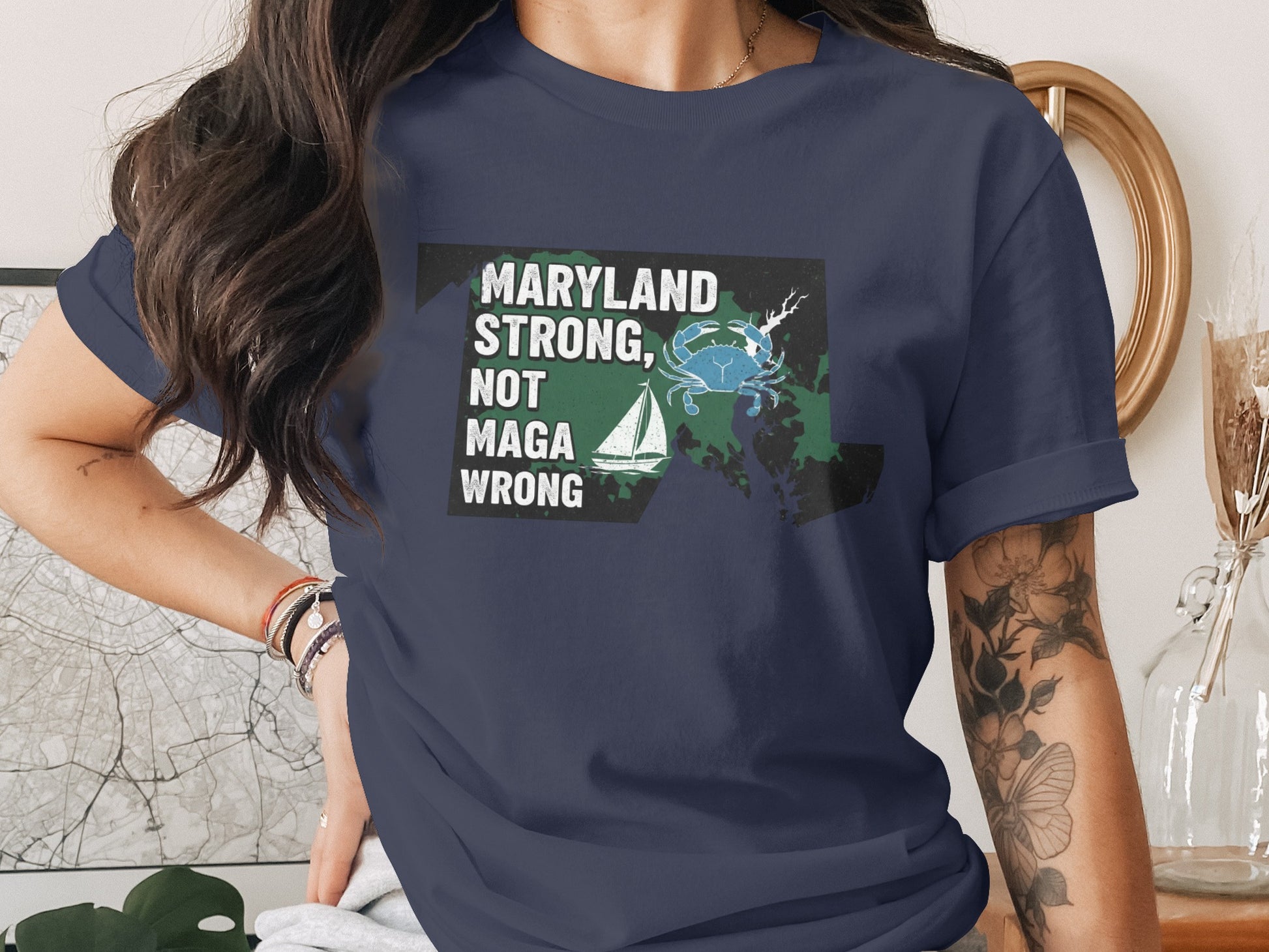 Maryland Strong Not MAGA Wrong T-shirt product type