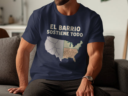 El Barrio Sostiene Todo Custom Graphic T-shirt Product