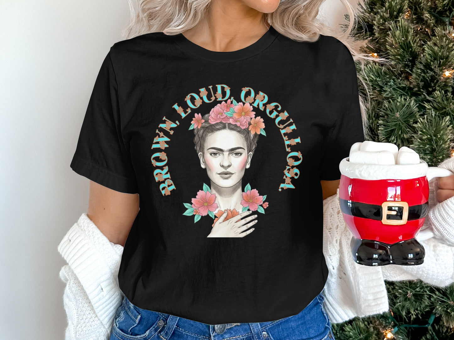 Brown Loud Orgullosa Graphic T-shirt