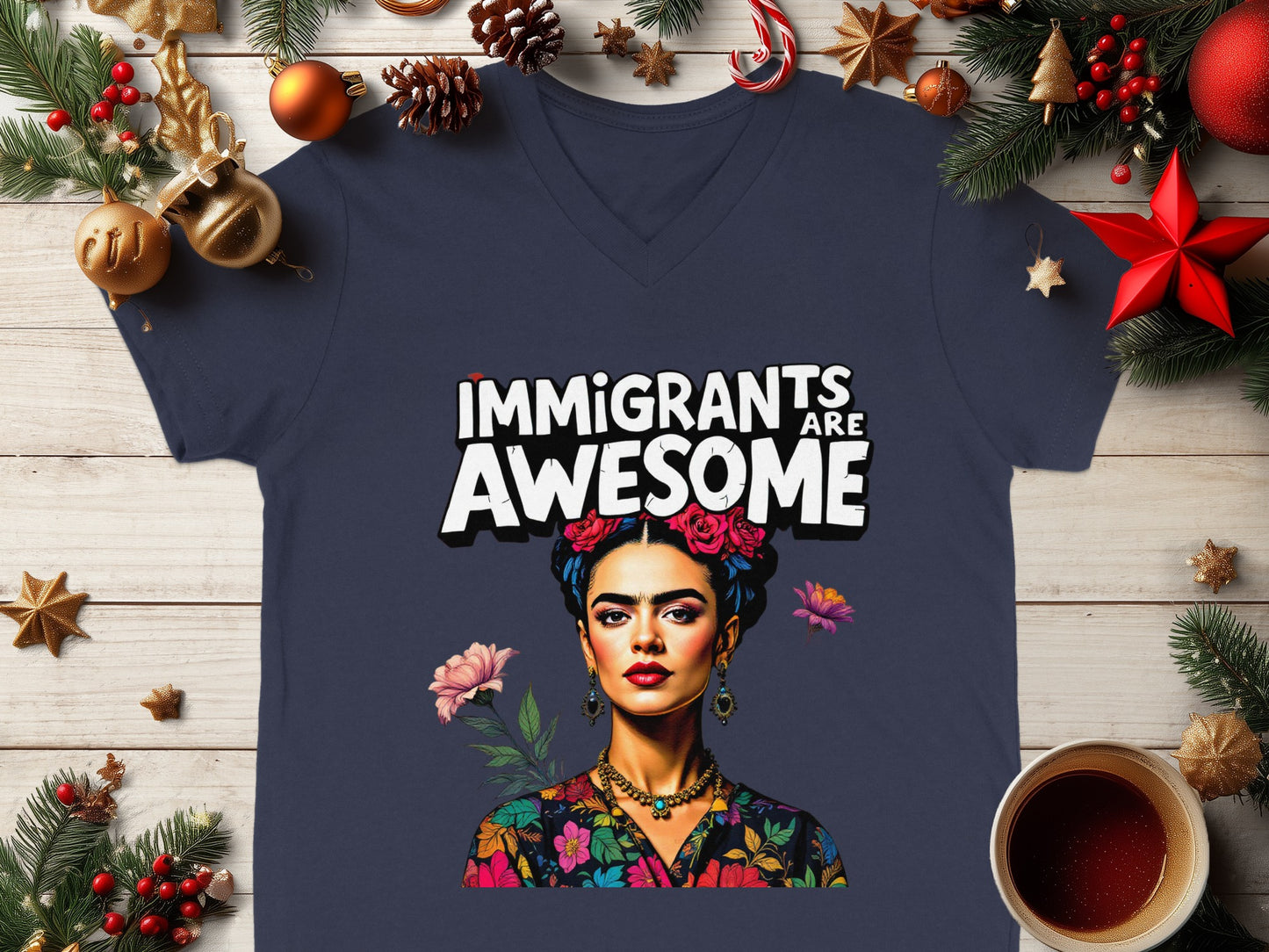 Immigrants Are Awesome Graphic Tee Shirt Design