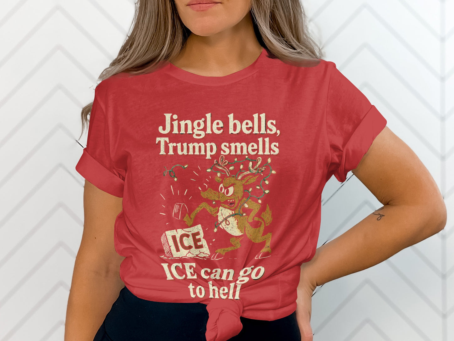 Jingle Bells Trump Smells Graphic Tee