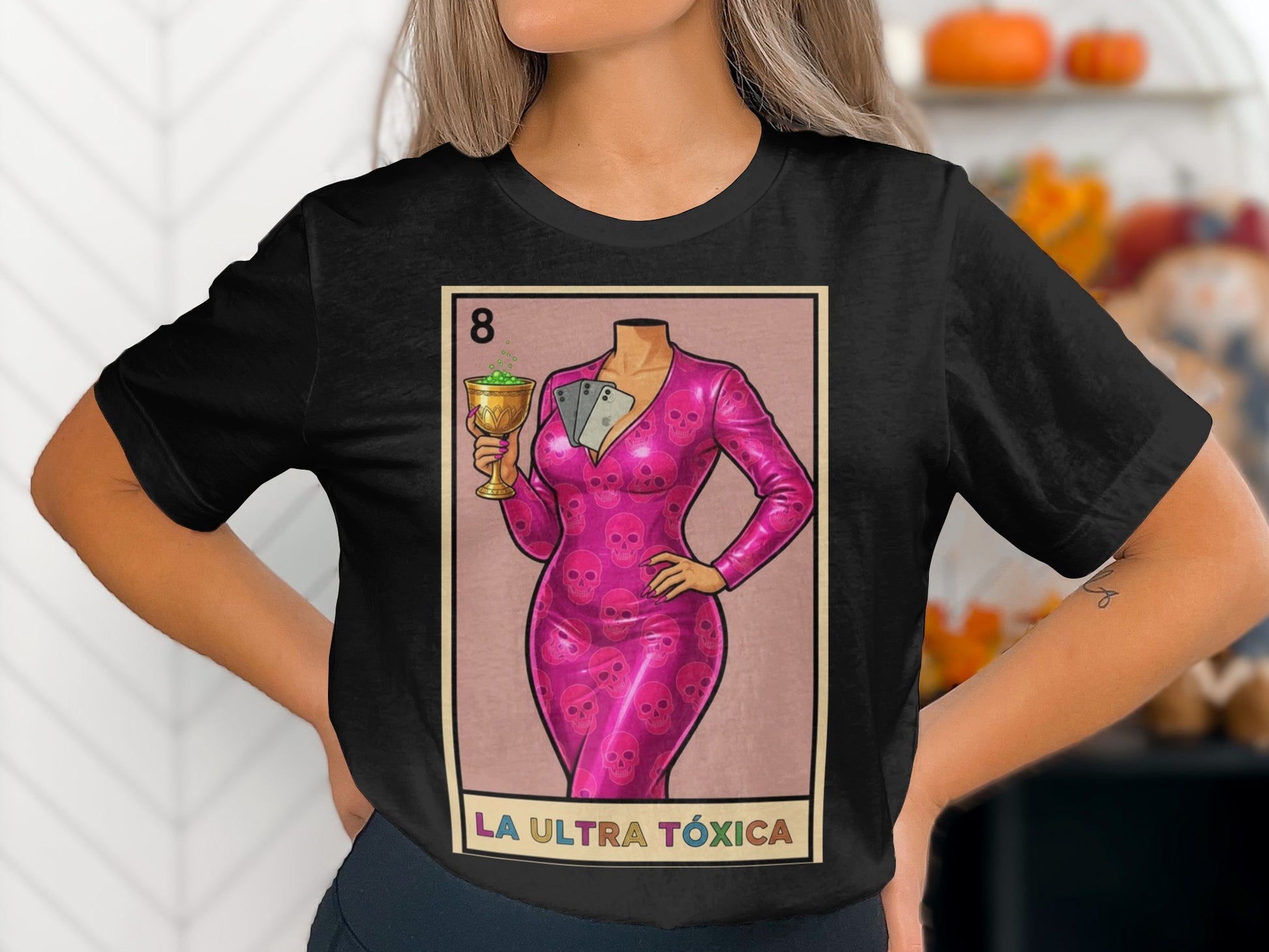 La Ultra Toxica Card Graphic Black T-Shirt product