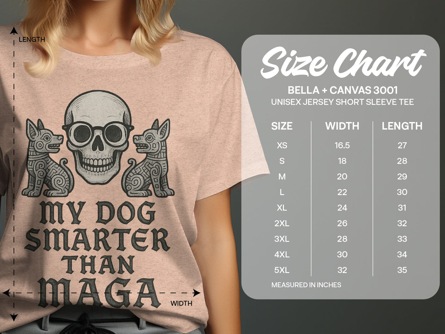 My Dog Is Smarter Than Maga Unisex Short Sleeve Tee