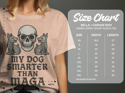 My Dog Is Smarter Than Maga Unisex Short Sleeve Tee
