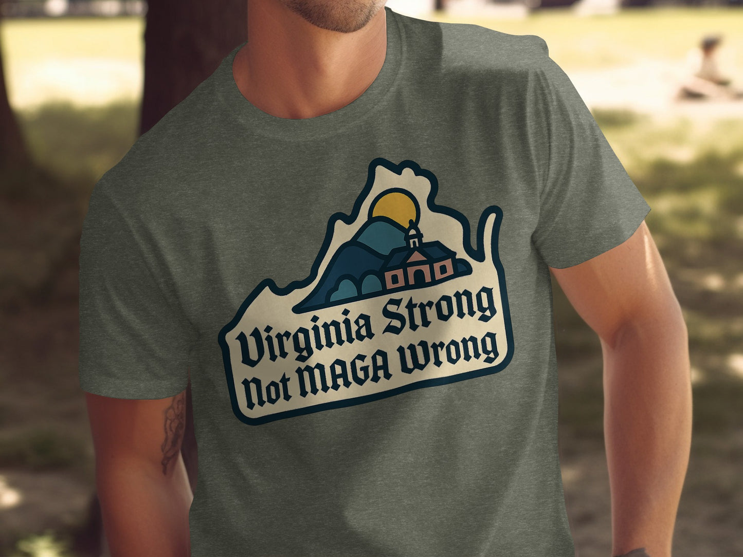 Virginia Strong Not MAGA Wrong T-shirt product type
